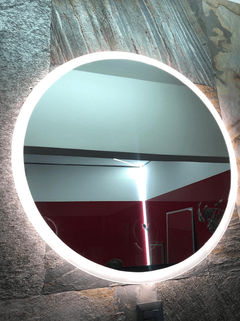 Espejo LED retroiluminado con RGB - JN Aluminio Neuquén